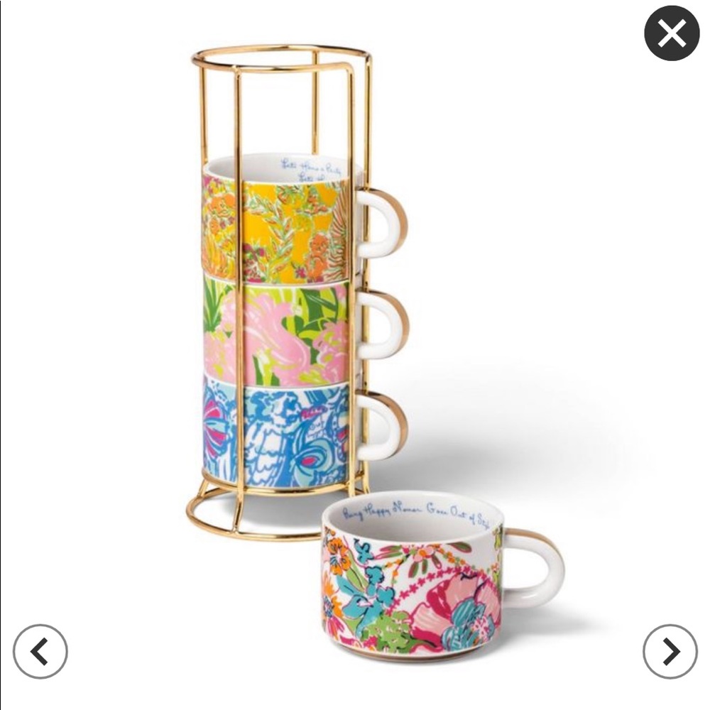 Lilly Pulitzer for Target 4 Stackable Mugs